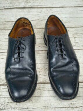 Allen Edmonds Hastings Mens Black Leather Oxfords Dress Shoes - Size 10 D